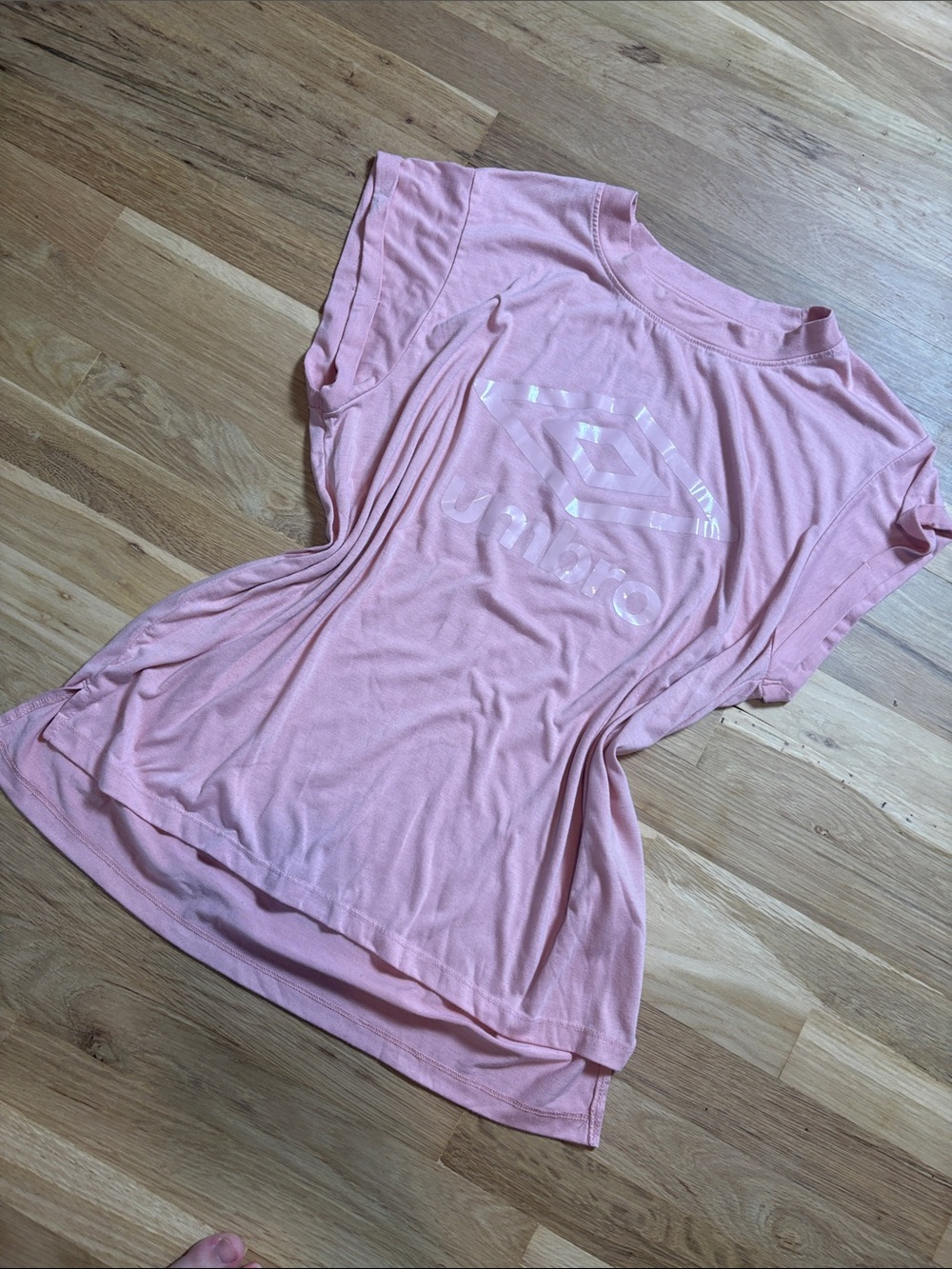 Umbro Light Pink Short Sleeve Logo Tee